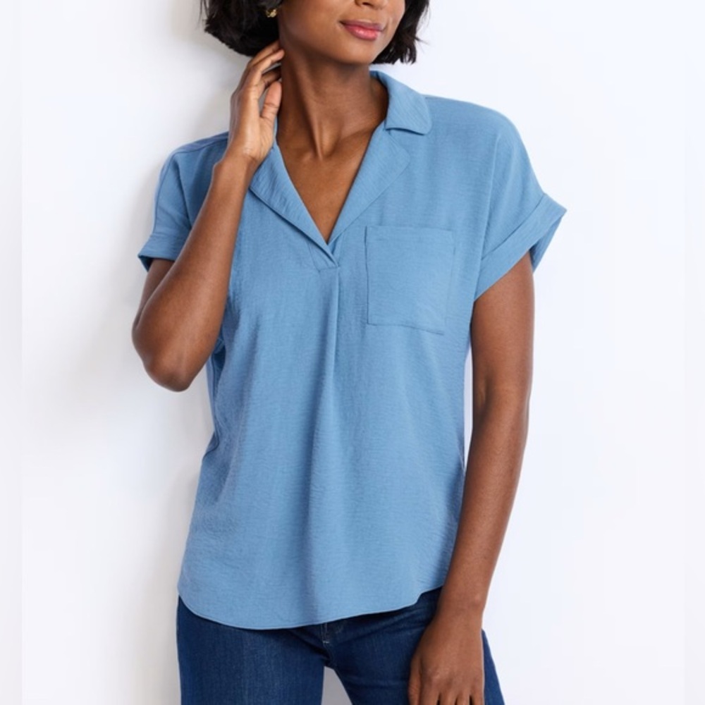 NEW…Fortune + Ivy Gina Collard Blouse